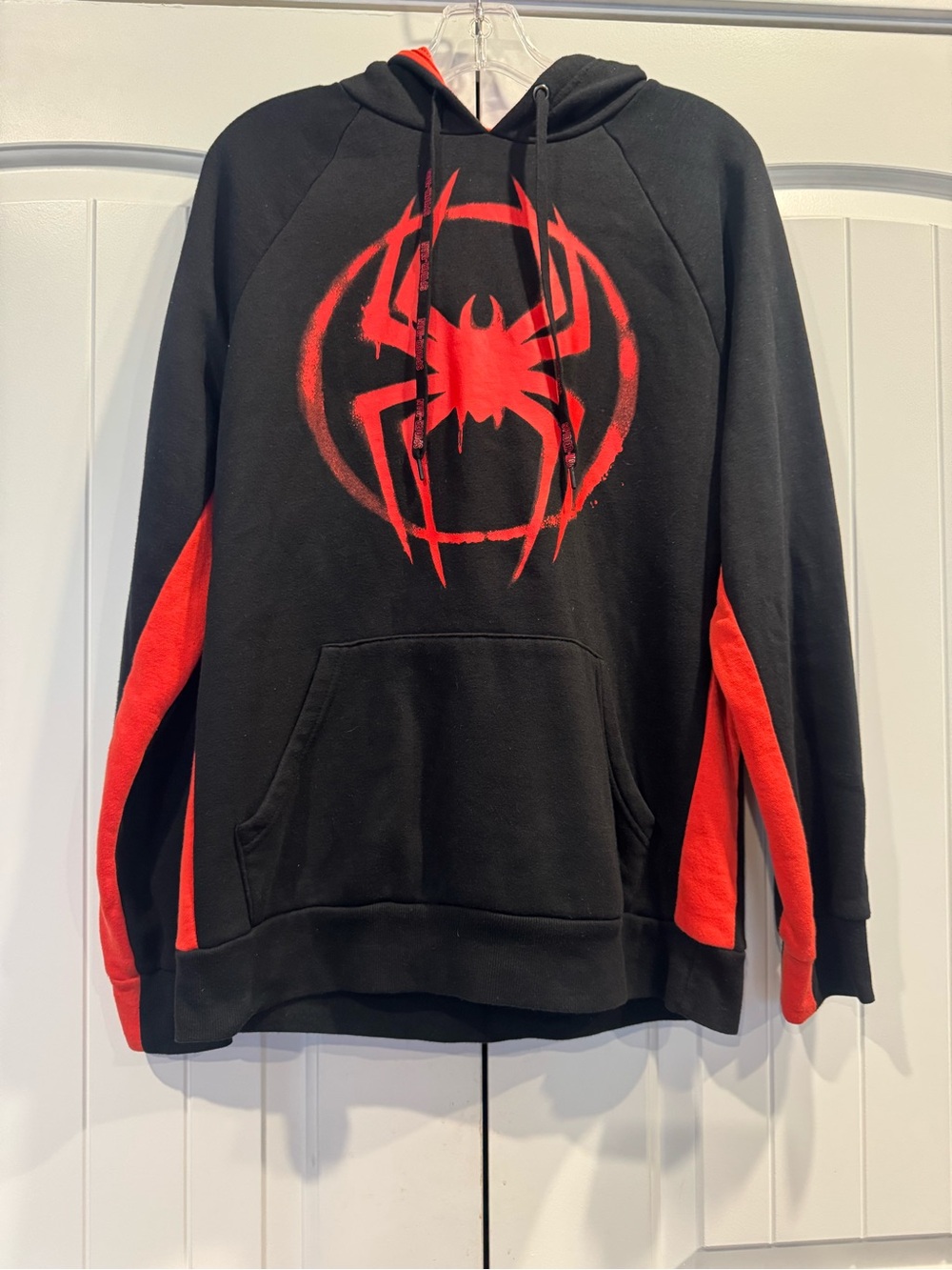 Marvel Black & Red Spider Emblem Zip-Up Sweater